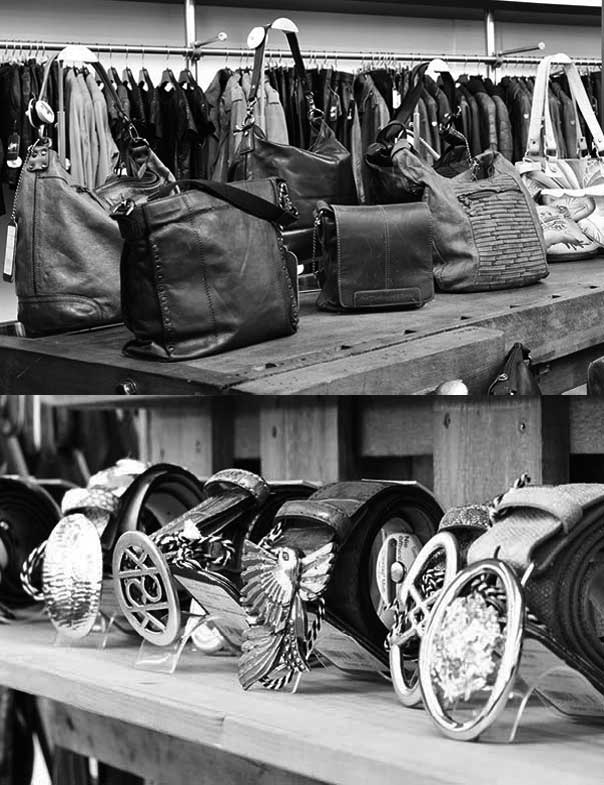 Große Auswahl an Accessoires: Gürtel, Handschuhe, Taschen, Portemonnaies